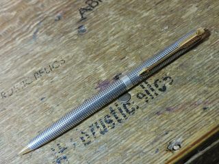 Vintage Twist Active Sterling Silver Gold Trim Gt Parker 75 Mechanical Pencil