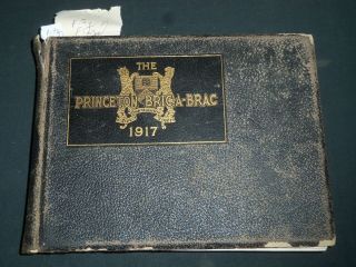 1917 The Princeton Bric - A - Brac Yearbook - F.  Scott Fitzgerland - Jersey - Yb 1692