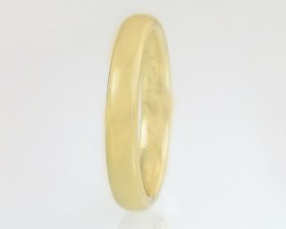 Antique Jr Wood Estate High Polish 14k Yellow Gold Victorian Wedding Band Ring