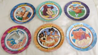 Walt Disney Hercules Complete Set Of 6 Collector Plates 1997