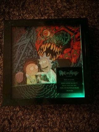 Rick And Morty Soundtrack Colored Lp Box Set Deluxe Light Up Cover,  Poster,  7 "