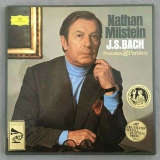 Nathan Milstein Bach Sonatas & Partitas For Violin Solo 3lp Dgg 2709 047 Stereo