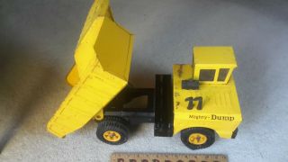 VINTAGE 1960 ' s Classic MIGHTY TONKA DUMP TRUCK with Tires steel toy 3