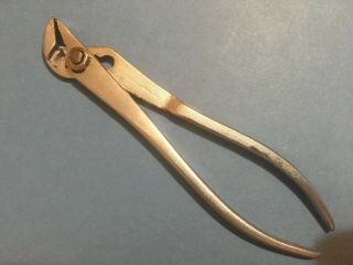 Vintage Wilde Wrench,  5 Inch Slip Joint Ignition Pliers Chrome