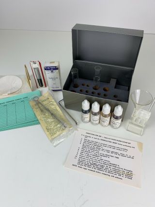 Antique Vintage Medical Surgical La Mar Lab Micro Blood Sugar Test Kit