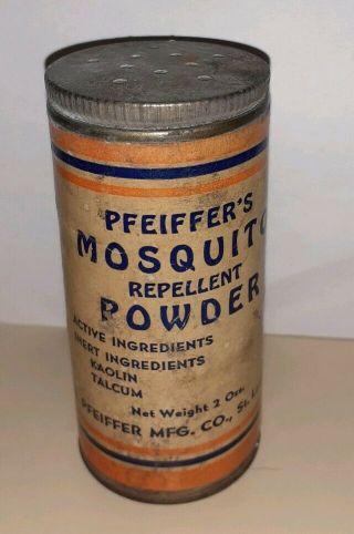Pfeiffer Mfg.  Co.  Of St.  Louis,  Mo.  Mosquito Repellent Powder