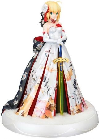 Fate / Stay Night Saber Kimono Dress Ver.  1/7 Pvc Figure Ems