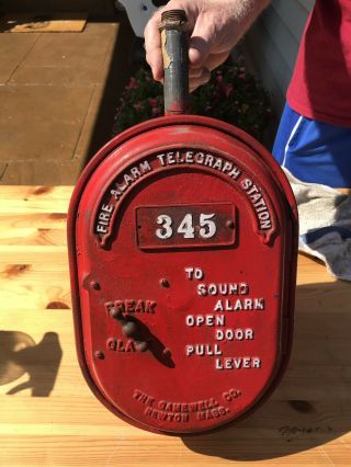 Vintage Gamewell Fire Alarm Telegraph Station.