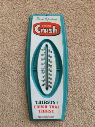 Vintage Orange Crush Soda Thermometer