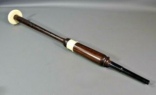 Vintage Scotland Scottish Mcleod Forfar Bagpipe Practice Chanter Flute Blackwood