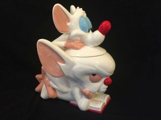 Vintage Warner Bros Pinky & The Brain Ceramic Cookie Jar