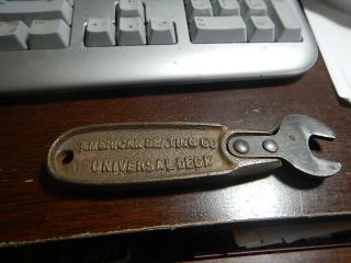 Old Cast Iron School Desk Wrench American Seating Co Universal Desk Estate