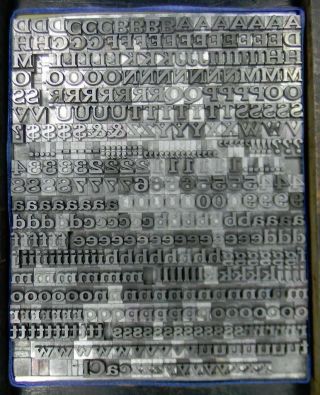 Vintage Metal Letterpress Print Type 18pt Cheltenham Bold Extended ML83 5 2