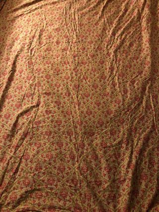 Vintage Ralph Lauren LRL Langham King Bed Duvet Comforter Cover Gold Red Floral 3