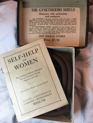 Antique/vintage Medical Device The Gynothermal Shield Vaginal 1924 Patented