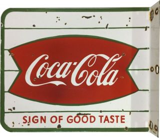 Porcelain Coca - Cola Enamel Sign Size 18 