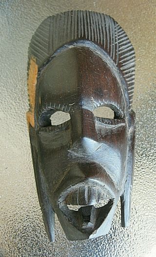 Vintage African Wood Carved Mask