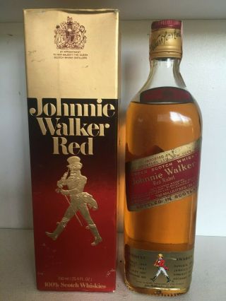 Vtg Collectible Johnnie Walker Red Scotch Whiskey