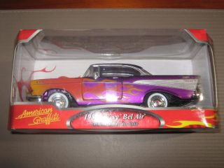 American Graffiti 57 Chevy Hot Rod Purple 1:24 Boxed Made By Motor Max