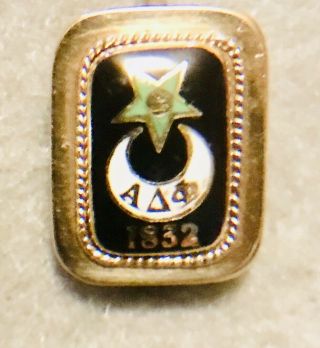 Alpha Delta Phi solid gold Badge,  Kenyon 1901 Initiate.  118 Years Old Badge 2