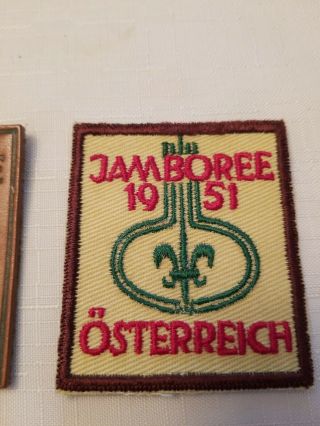 Boy Scout 1951’s World Scout Jamboree Participant Leather Badges 3