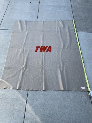 Vintage Twa Airlines Pendleton Wool Blanket