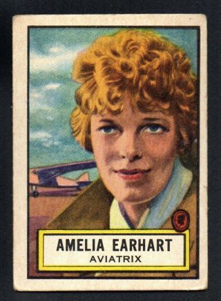 Amelia Earhart 1952 Topps Look 
