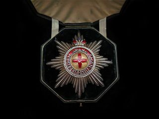 Russian Imperial Order Of St.  Anna With Crown Breast Star Cased Rare