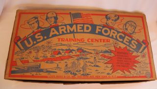 Vintage Marx U.  S.  Armed Forces Training Center Play Set No.  4140