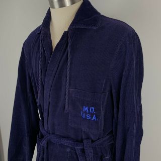 VTG US Army WW2 Medical Department blue corduroy recovery medic doctor robe 3