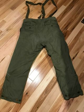 Vintage 1944 - 5 WWII US Army Air Force Type A - 9 Green Flight Pants size 42 2