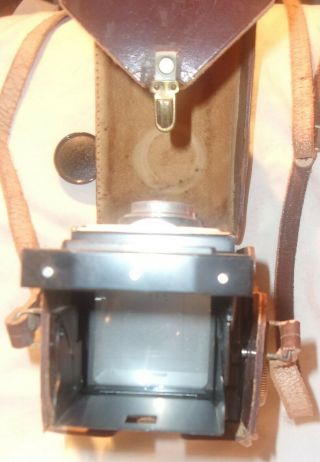 VINTAGE ZEISS IKON IKOFLEX CAMERA WITH VINTAGE LEATHER CASE IN VERY GOOD CONDITI 2