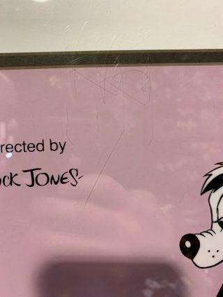 Chuck Jones Looney Tunes Pepe Lepew Framed Sericel 2