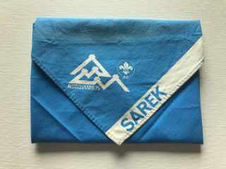 1974 14th World Scout Jamboree Participant Neckerchief - Sarek Sub - Camp