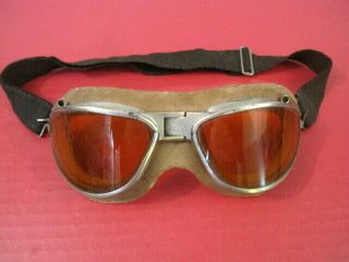 Wwii Era Us Army Air Force Aaf Type B - 7 An6530 Goggles - Very