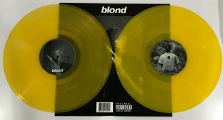 Frank Ocean Blond 2lp Yellow Colored Vinyl Record Blonde Channel Orange