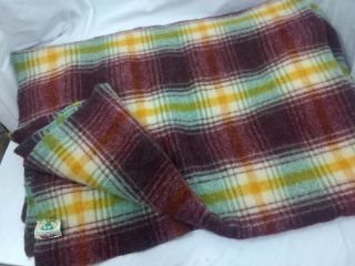 Vintage Faribo 100 Wool Blanket 5ft X 7ft (approximately)