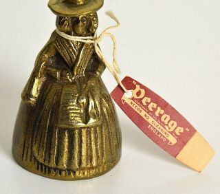 Bronze,  Brass,  Metal,  Lady Figurine BELLS.  Peerage.  Made in England 2