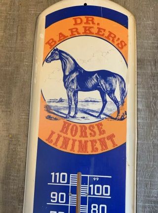 Large Vintage 1950 ' s Dr.  Barkers Horse Mule Liniment 39 
