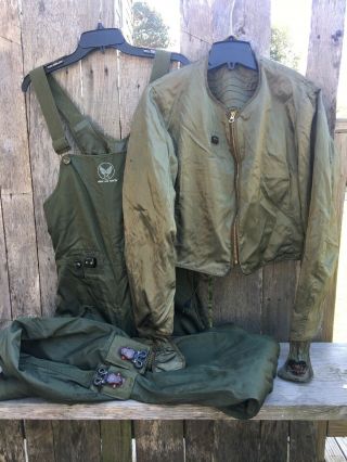 Wwii Army,  Air Forces Electric Heated Flying Suit Jacket & Trousers Type F - 3a