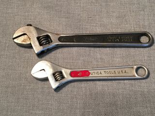 2 - Vintage UTICA TOOLS Adjustable Wrenches 8 
