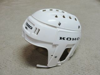 Vintage Koho 5000 L Hockey Helmet White Senior Adult With Chinstrap Rare