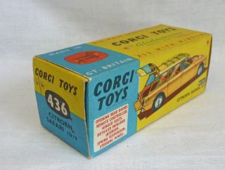 Corgi Toys 436 Citroen Safari Empty Box