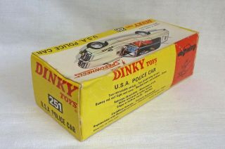 Dinky Toys 251 USA Police Car Empty Box 2