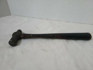 Vintage Small Plumb Ball Pean Hammer - 8.  5 oz With Handle 3