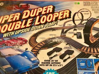 Vintage Tyco Duper Double Looper Racing Set,  Complete,  Plus One Car