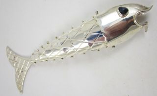 Emilia Los Castillo Sterling Silver Plate Fish Bottle Opener - $350 Retail