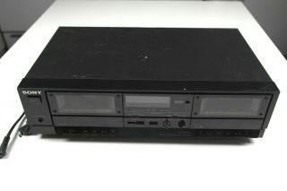 Sony Vintage Stereo Cassette Deck Model Tc - W345 Fast Ship