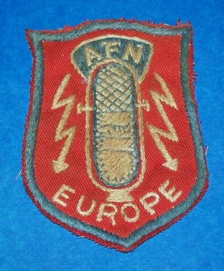Post Ww2 German Made Armed Forces Radio Network Europe Patch