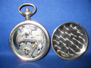 Antique 1900s French Yards Mechanical Pedometer By HC Henri Chatelain,  case 2